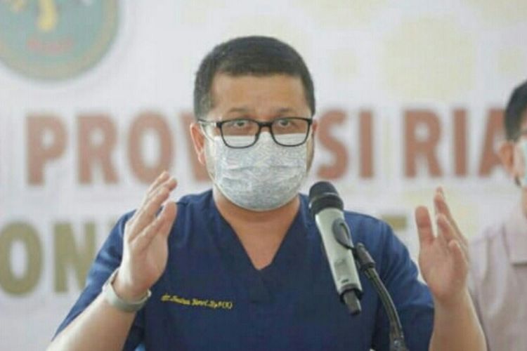 Juru Bicara (Jubir) Satgas Penanganan Covid-19 Provinsi Riau dr Indra Yovi. Dok Istimewa