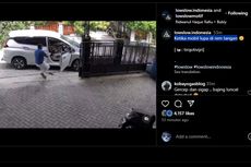 Video Viral, Aksi Penyelamatan Mobil Meluncur karena Lupa Direm Tangan