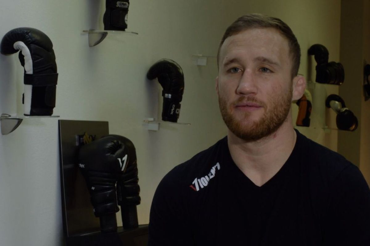  Petarung kelas ringan UFC, Justin Gaethje.