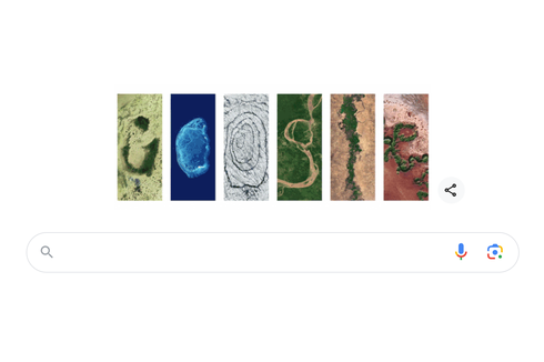 Google Doodle Peringati Hari Bumi 2024, Tulisan 
