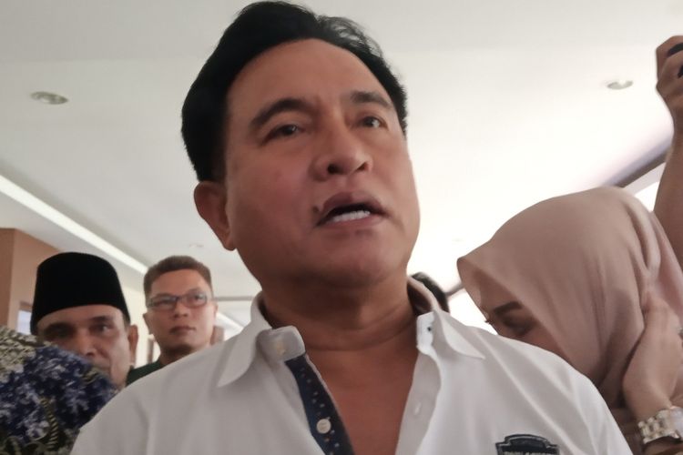 Yusril Ihza Mahendra saat ditemui di Bogor, Minggu (26/1/2020)