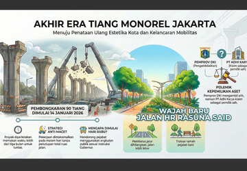 90 Tiang Monorel Dibongkar 14 Januari, ADHI: Aset Dilindungi Hukum