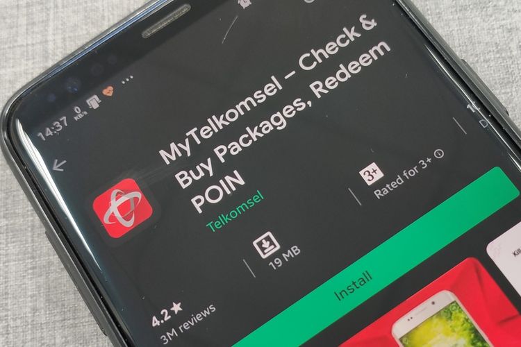 Aplikasi MyTelkomsel di Google Play Store.