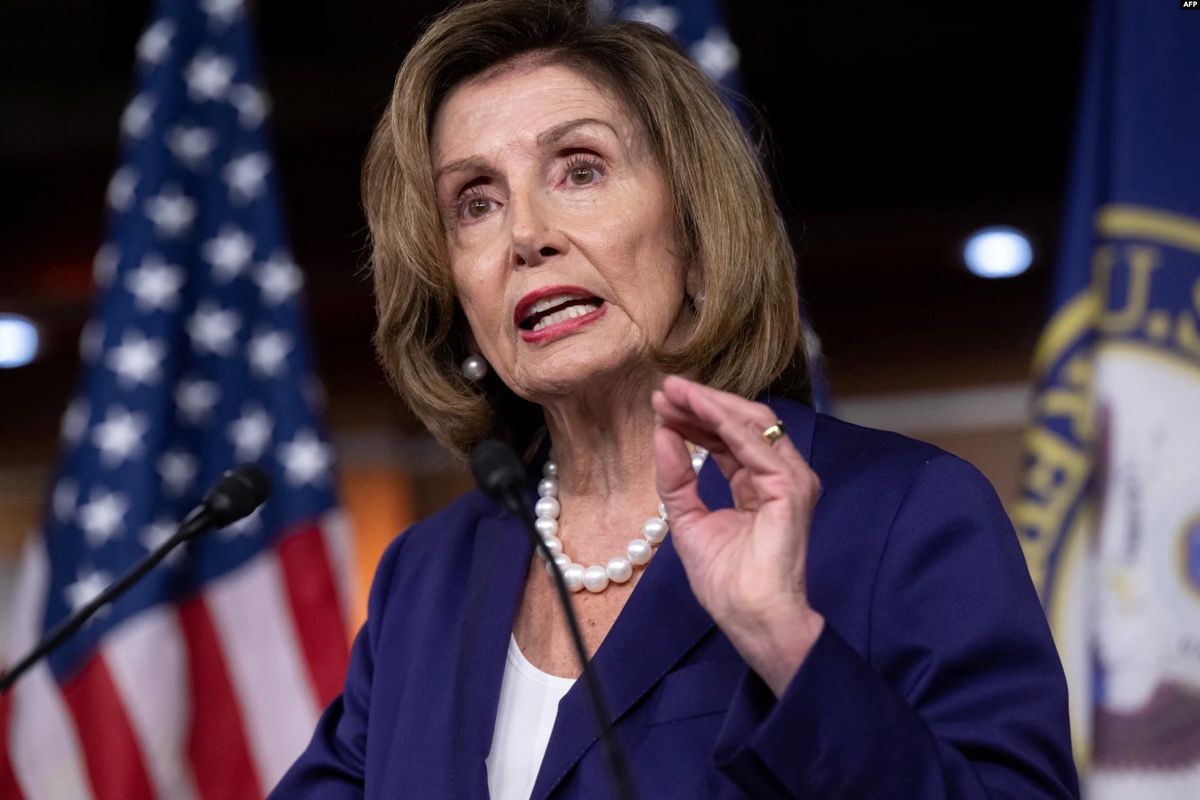 Ketua DPR AS Nancy Pelosi menggelar konferensi pers mingguan di Capitol Hill, Washington, 29 Juli 2022.