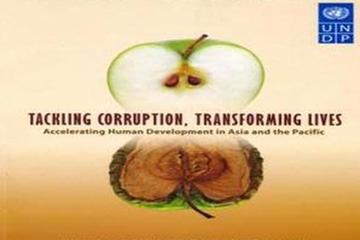 Poster Antikorupsi yang diterbitkan United Nations Development Programme (UNDP) 