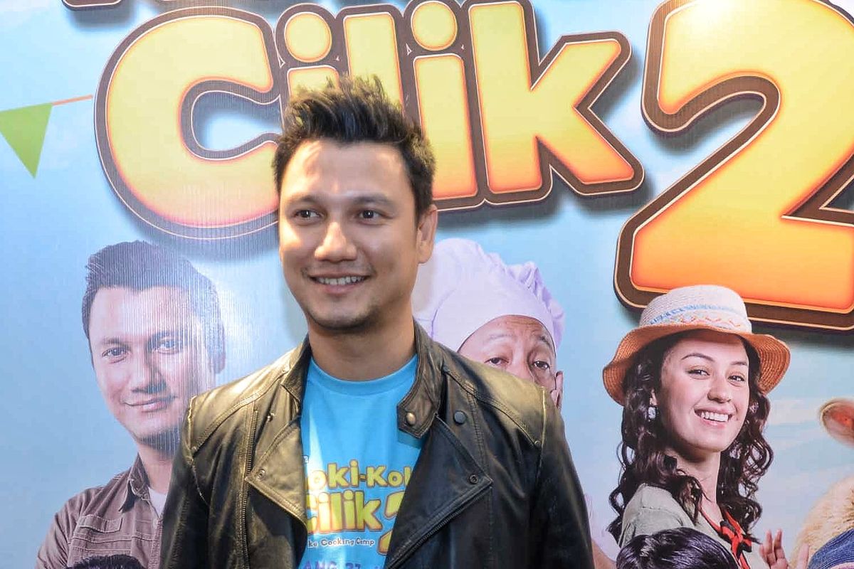 Artis peran Christian Sugiono saat ditemui di jumpa pers peluncuran poster dan trailer film Koki Koki Cilik 2 di XXI Kota Kasablanka, Menteng Dalam, Jakarta Selatan, Jumat (24/5/2019).