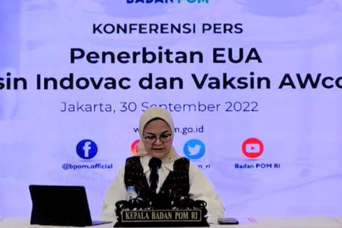 Terbitkan Izin Edar, BPOM: Vaksin Indovac dan Vaksin AWcorna Sudah Dapat Fatwa Halal MUI