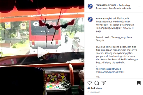 2 Bus Saling Balapan hingga Kecelakaan, Sopirnya Bodoh Permanen