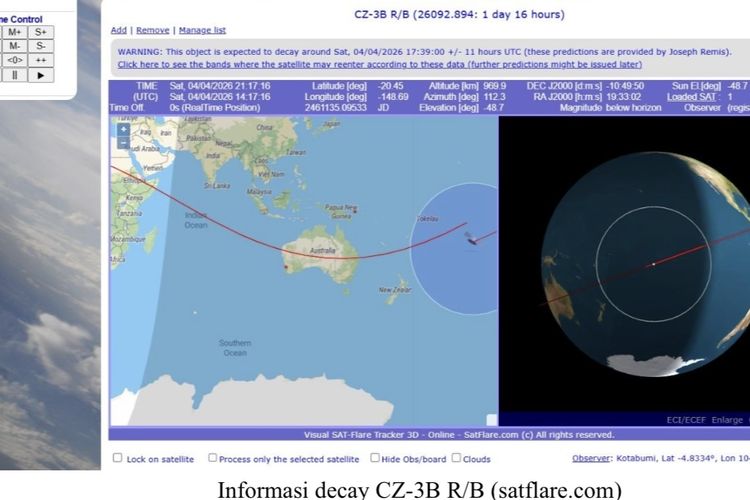 Peneliti Itera: Benda Antariksa di Langit Lampung adalah Badan Roket Milik China