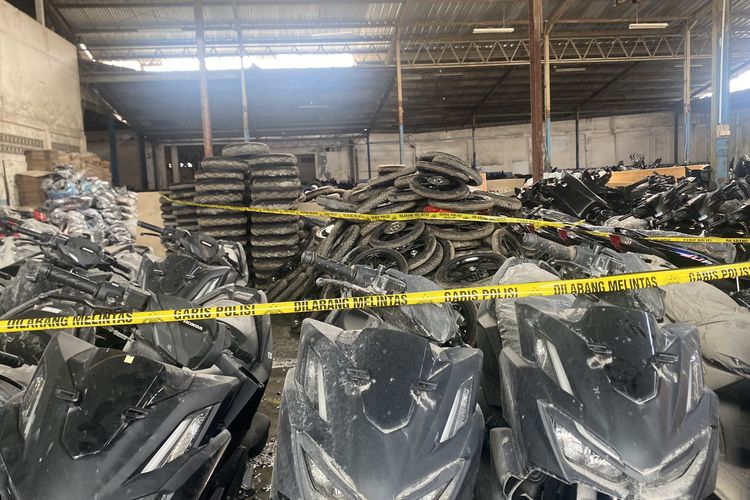 537 Motor Ilegal di Jaksel Dipreteli Sebelum Diselundupkan ke Afrika
