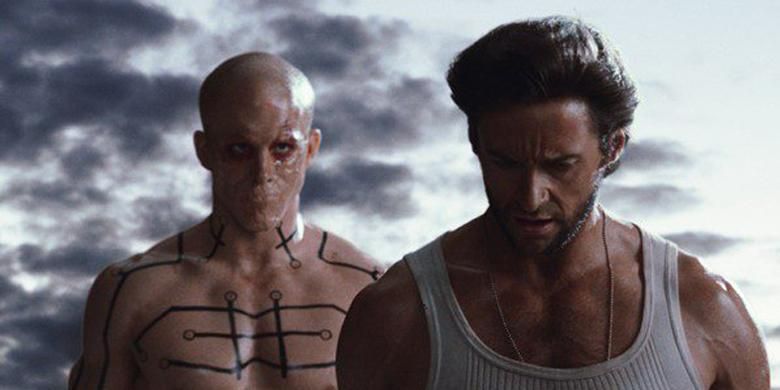 Ryan Reynolds (Deadpool) dan Hugh Jackman (Wolverine) beraksi dalam X-Men Origins: Wolverine (2009).