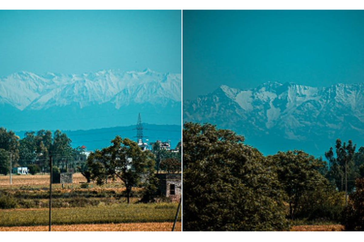 Salah satu unggahan yang dibagikan ke media sosial, menyebut ia bisa menyaksikan bagian pegunungan Himalaya dengan jelas.