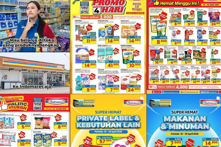 Promo Indomaret Hari Ini 16 April 2026, Produk Kebutuhan Rumah Diskon hingga 50 Persen