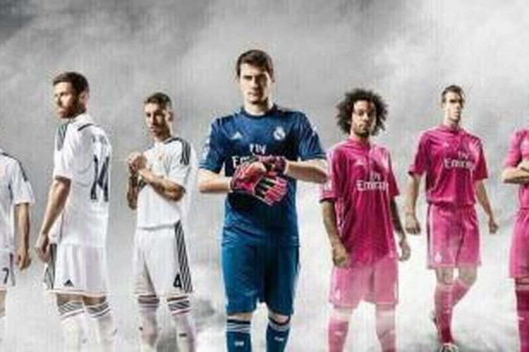 Seragam Real Madrid musim 2014-2015. 