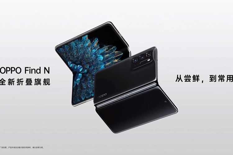 Oppo Find N resmi meluncur di China pada Rabu (15/12/2021).