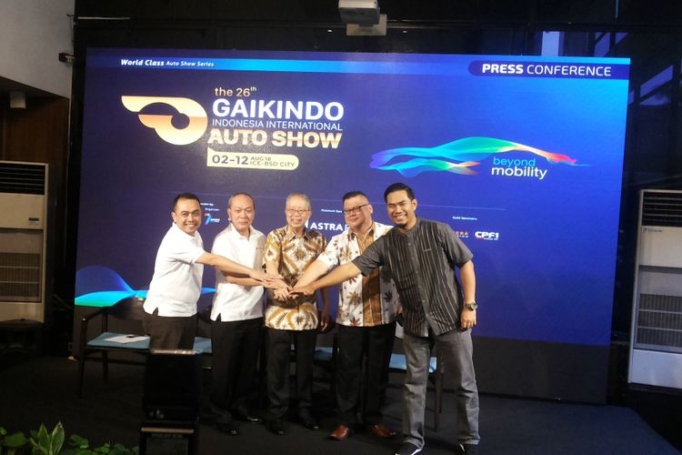 Jumpa pers yang digelar Gaikindo, di Jakarta, Selasa (22/5/2018) terkait penyelengaraan Gaikindo Indonesia International Auto Show (GIIAS) 2018.