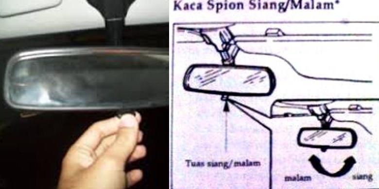 fungsi spion tengah pada kabin