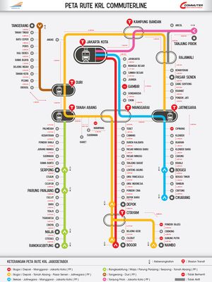 Peta Rute KRL Commuterline