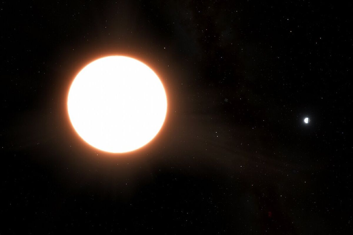 Exoplanet LTT9779b, planet luar Bumi seukuran Neptunus. Planet yang dihujani logam titanium ini memiliki kecemerlangan sebanding dengan Venus.