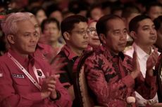 Momen Jokowi Tepuk Tangan Saat Megawati Ajak Kader Menangkan Ganjar Jadi Presiden