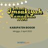 Jadwal Imsak dan Buka Puasa di Kabupaten Bogor, 3 April 2022