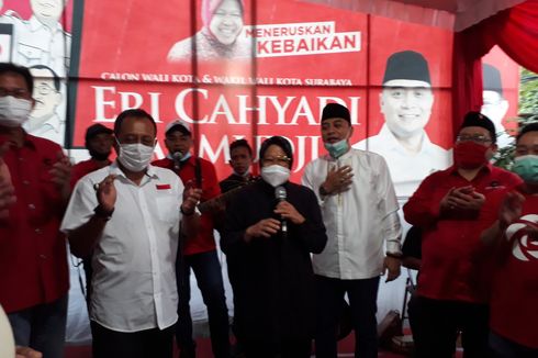 Eri-Armuji Unggul Hasil Quick Count, Risma: Terima Kasih Warga Surabaya