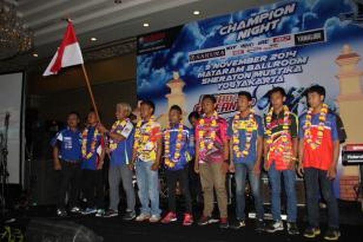 Delapan rider Yamaha Indonesia yang akan tampil di Yamaha ASEAN Cup Race 2014.