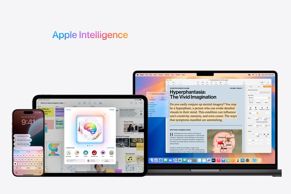 Ilustrasi Apple Intelligence