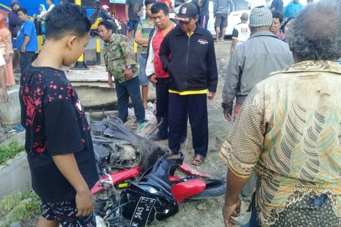 Terobos Palang Pintu, Pengendara Motor Tewas Tersambar Kereta Api