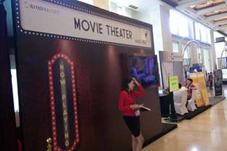 Stand Kompas.com Movie Theater di APMFtech, Nusa Dua Bali, Rabu (11/5/2016).