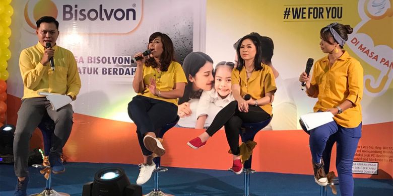 Acara talkshow tentang batuk berdahak yang diadakan Bisolvon di Jakarta (23/2/2019).