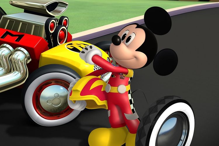 MICKEY AND THE ROADSTER RACERS - Mickeys Wild Tire! - Mickey tries to surprise racing champion Jiminy Johnson with a tire from his first roadster. This episode of Mickey and the Roadster Racers airs Sunday, January 15 (9:00 - 9:25 A.M. EST) on Disney Junior. (Disney Junior)
MICKEY MOUSE