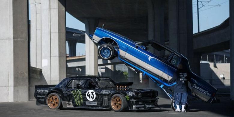 Salah satu aksi Ken Block di Gymkhana 7.