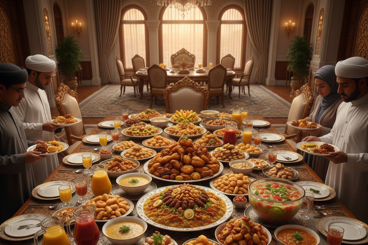 Ilustrasi buka puasa. Makanan yang perlu dihindari saat buka puasa.