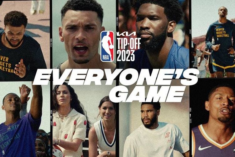 NBA membuka musim 2023 - 2024 dengan kampanye Everyone's
Game yang  dapat disaksikan di berbagai platform media sosial NBA serta aplikasi NBA. NBA 2023-2024 dimulai pada 25 Oktober 2023. 