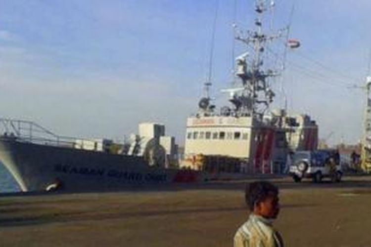 Kapal MV Seaman Guard Ohio ditahan tanggal 12 Oktober lalu oleh pengawal pantai India dan saat ini telah berlabuh di pelabuhan negara bagian Tamil Nadu, India.