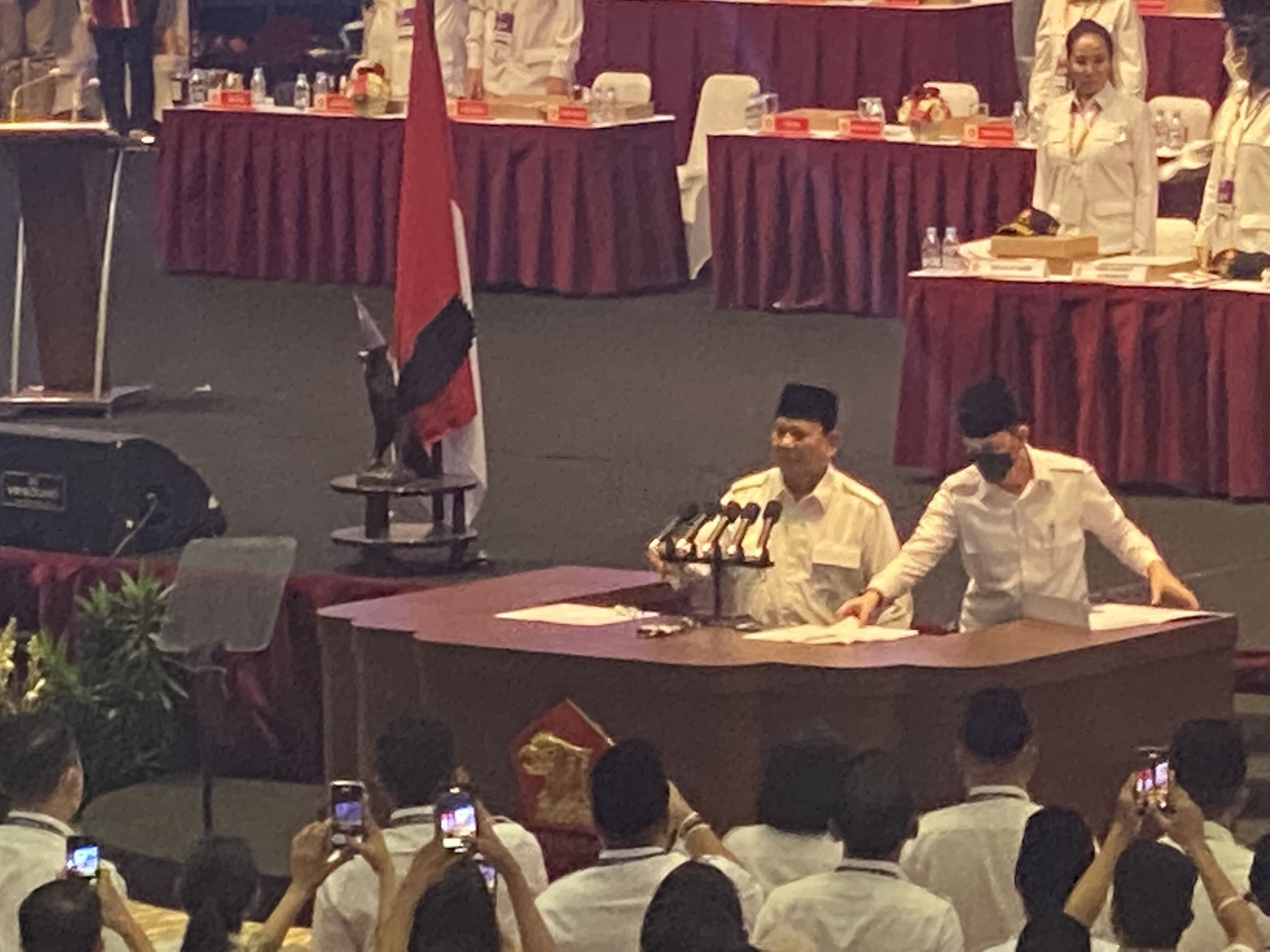 Marzuki Alie Hadiri Rapimnas Gerindra, Prabowo: Tanda-tanda Ingin Bergabung