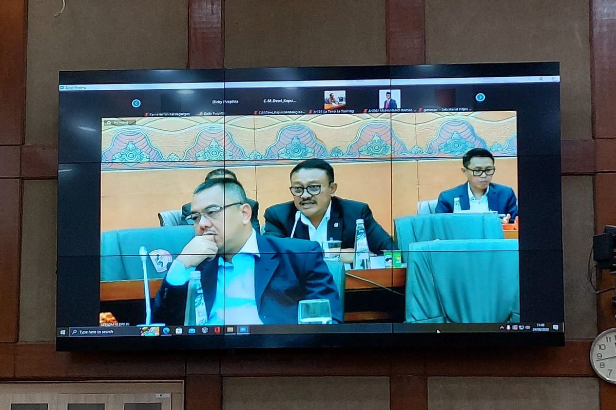 Anggota Komisi VI Dewan Perwakilan Rakyat (DPR) Republik Indonesia (RI) Gde Sumarjaya Linggih saat Rapat Kerja (Raker) dengan Menteri Badan Usaha Milik Negara (Menteri BUMN) Erick Thohir dengan Menteri Perdagangan (Mendag) Zulkifli Hasan di Gedung DPR, Jakarta, Rabu (24/8/2022).
