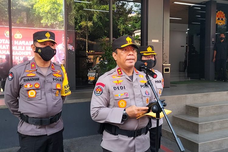 Kepala Divisi Humas Polri Irjen Dedi Prasetyo di Mabes Polri, Jakarta, Senin (19/12/2022).