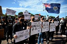 Aksi Demonstrasi Dukung Hong Kong Digelar di Sydney dan Taipei