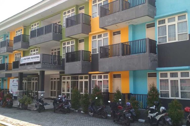 Penampakan apartemen mahasiswa Unipdu Peterongan, Kabupaten Jombang, Jawa Timur. Tempat ini dipersiapkan sebagai tempat karantina dan recovery untuk positif Covid-19 yang kondisinya dinyatakan sehat.