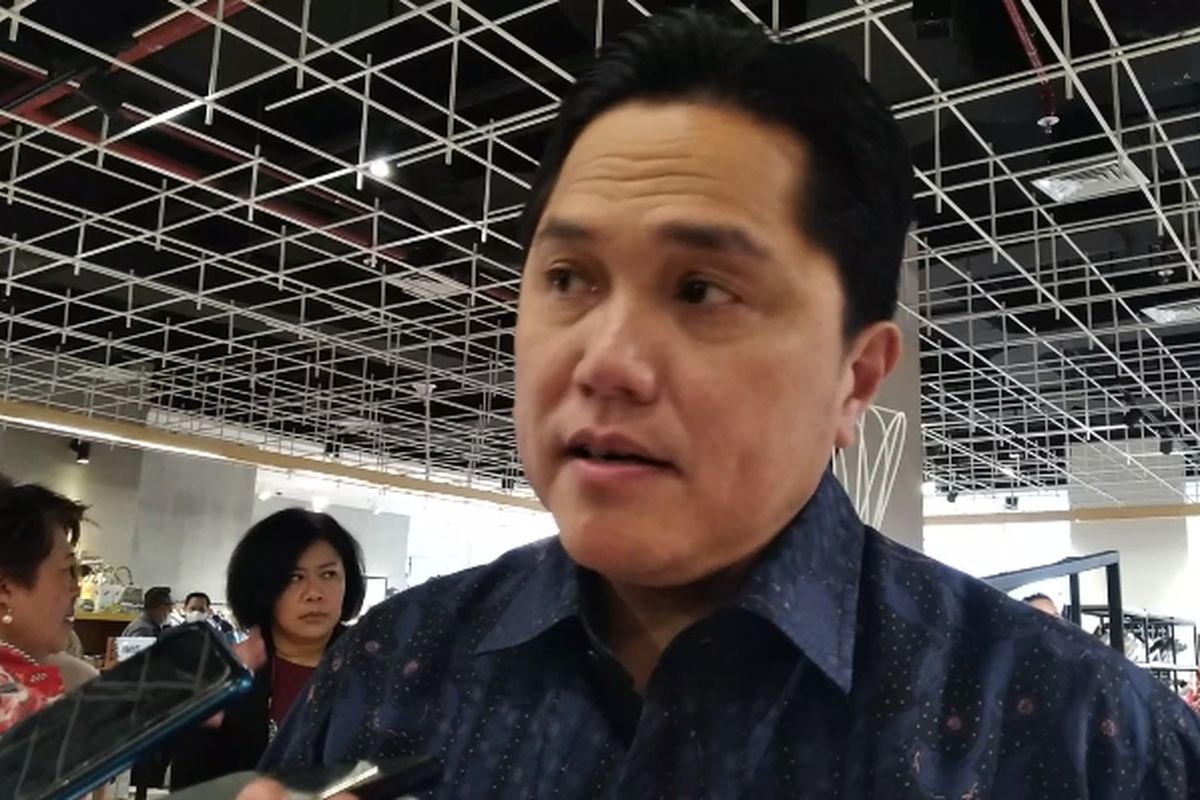 Menteri Badan Usaha Milik Negara (BUMN) Erick Thohir di Sarinah Jakarta, Rabu (1/2/2023).