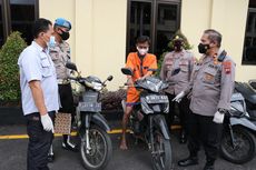 Pencuri Sepeda Motor Ditangkap Korbannya Setelah Terjebak Macet