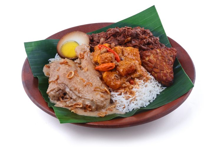 Ilustrasi nasi gudeg.