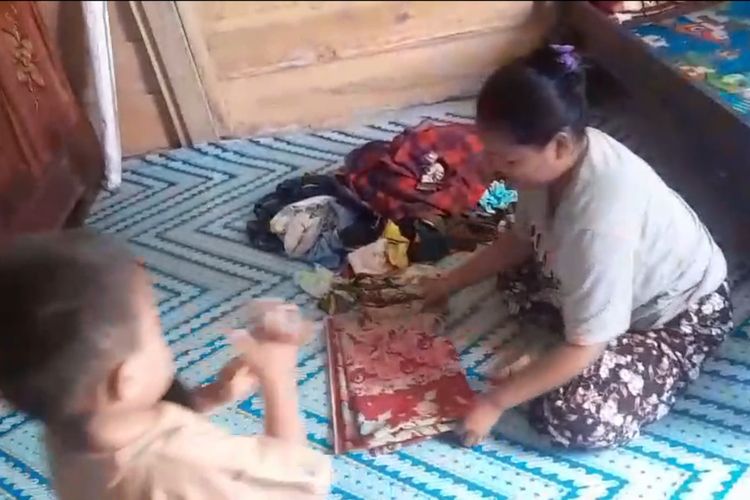 Masita Terjang Luapan Sungai Demi Susu Bayinya, tapi Komentar BPBD Sulbar 