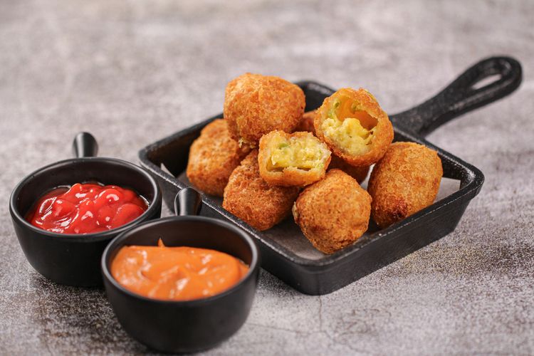 Ilustrasi spicy cheese bites. 