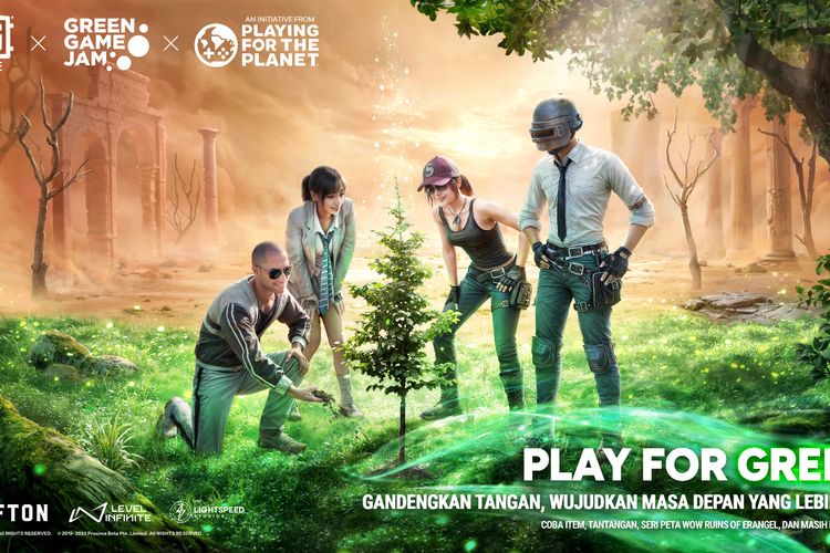 PUBG Mobile mengajak jutaan pemain di seluruh dunia untuk turut serta dalam upaya menjaga kelestarian bumi dan meningkatkan kepedulian terhadap perubahan iklim lewat kampanye Play For Green.
