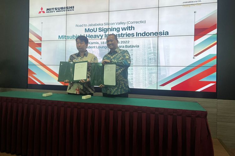 Hal ini diwujudkan dalam penandatanganan Memorandum of Understanding (MoU) atau nota kesepahaman antara kedua belah pihak. Penandatanganan ini dilaksanakan oleh Managing Director Jababeka Infrastructure Agung Wicaksono dan President Director Mitsubishi Heavy Industries Shinji Kobayashi di Jakarta, Kamis (18/8/2022).