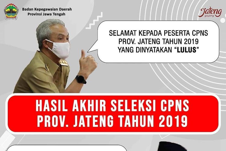 Pengumuman CPNS 2019 Pemprov Jateng