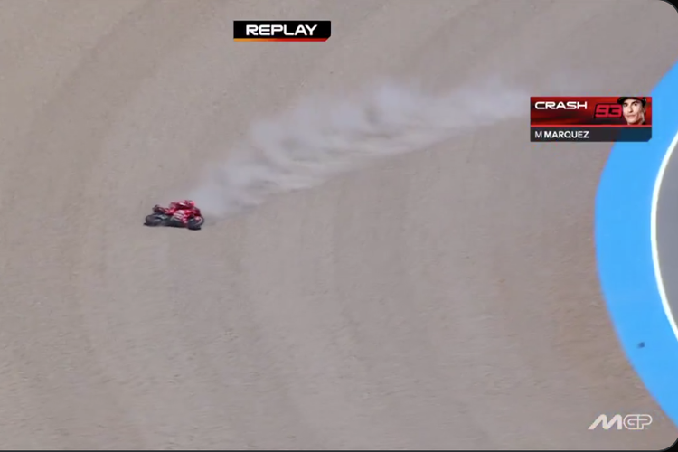 Marc Marquez kecelakaan